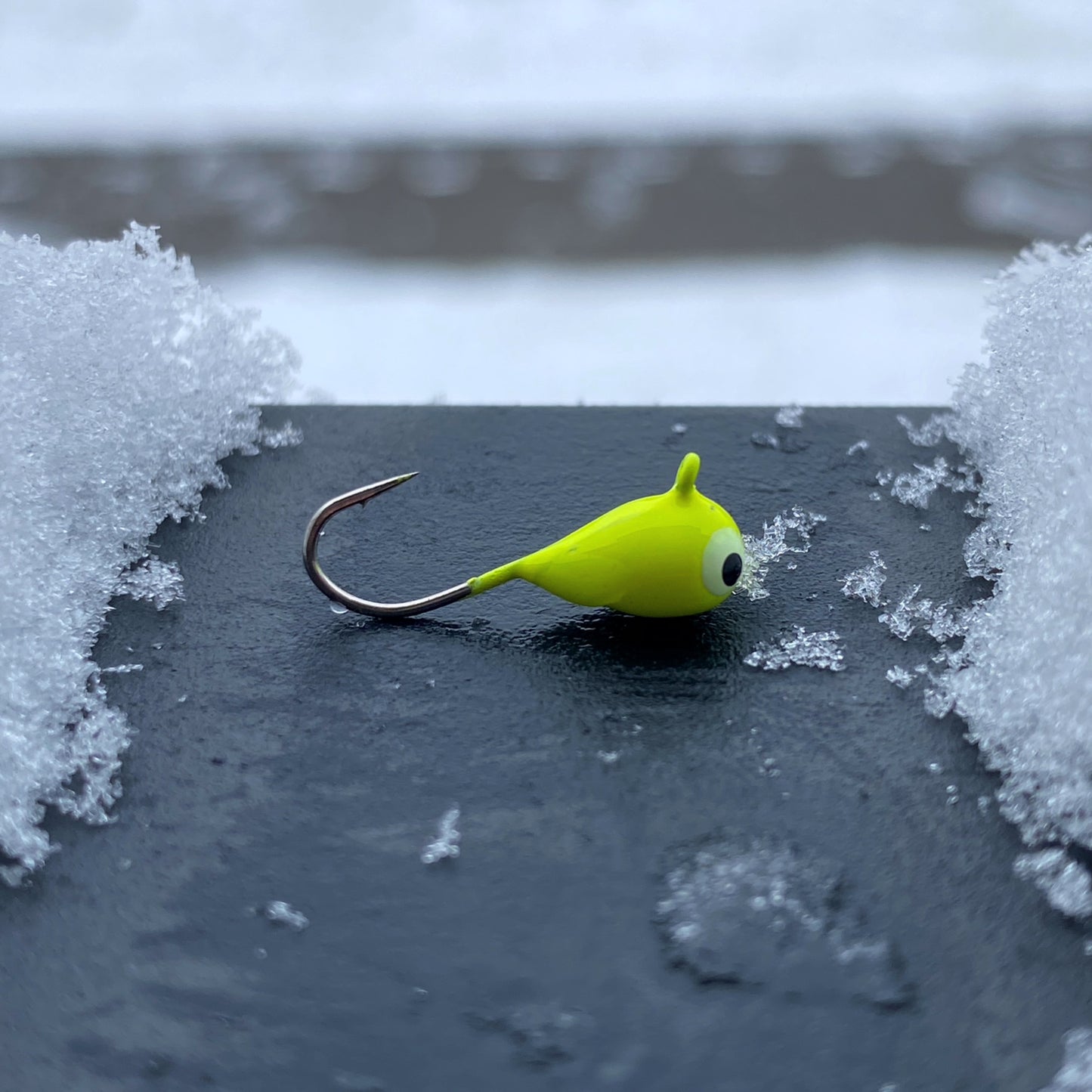 5mm Tungsten Ice Jig / Chartreuse