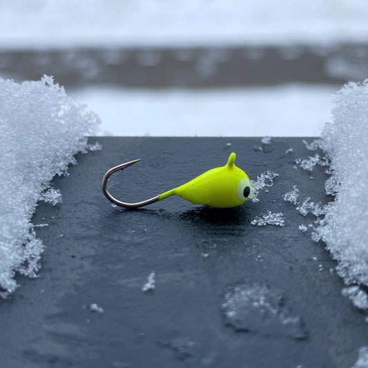 5mm Tungsten Ice Jig / Chartreuse