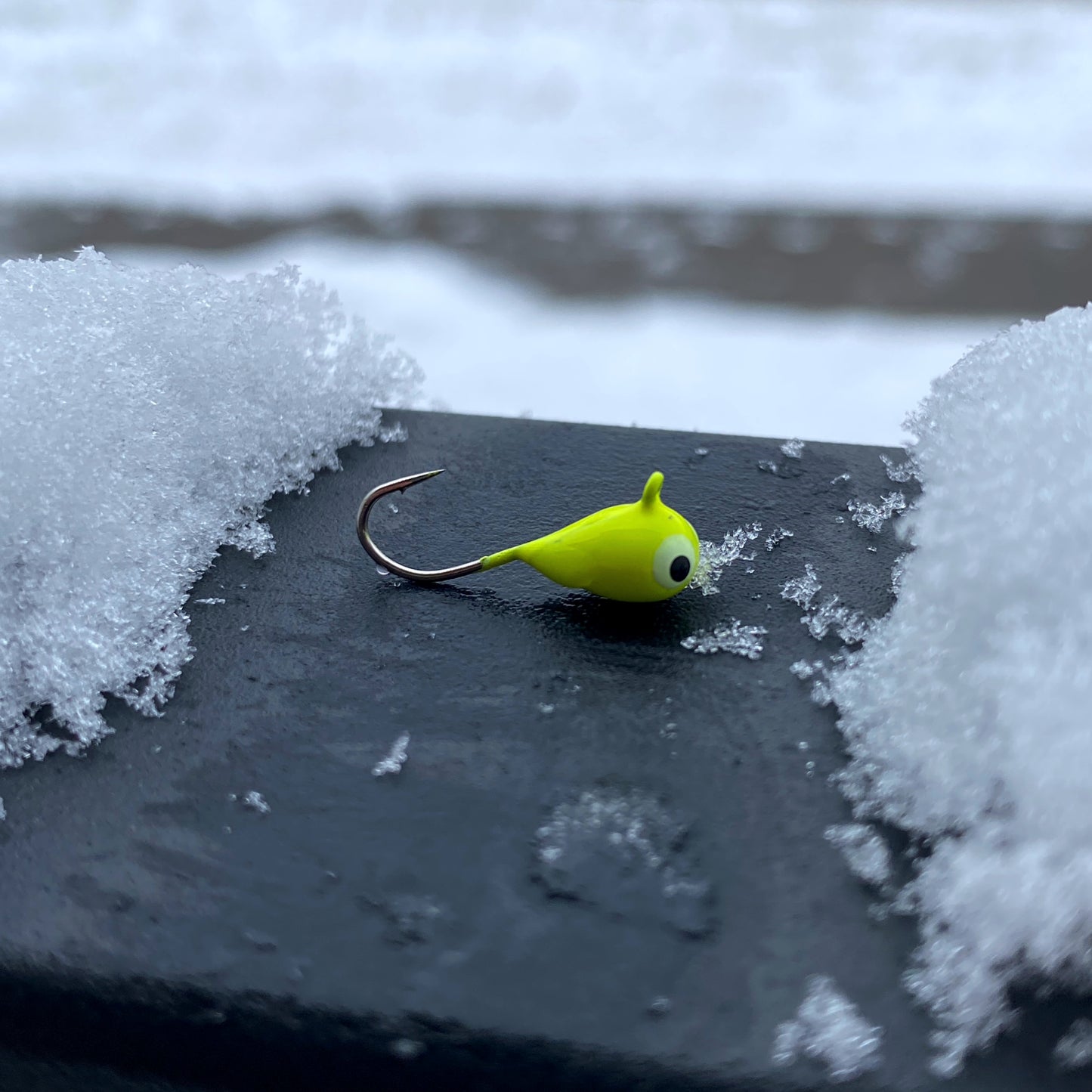 5mm Tungsten Ice Jig / Chartreuse