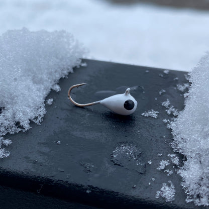 5mm Tungsten Ice Jig / White